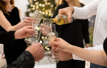 фото новогоднего застолья