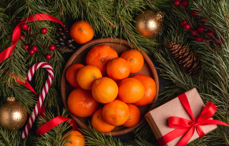 мандарины на фото