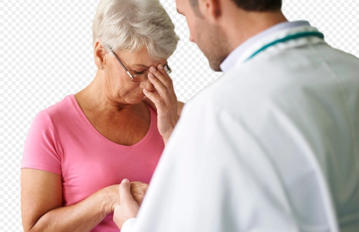 женщина проходит лечение инсульта