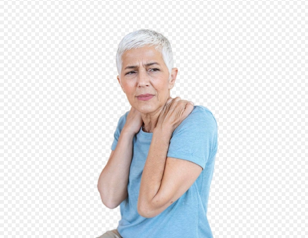 женщина испытывает боль при остеохондрозе