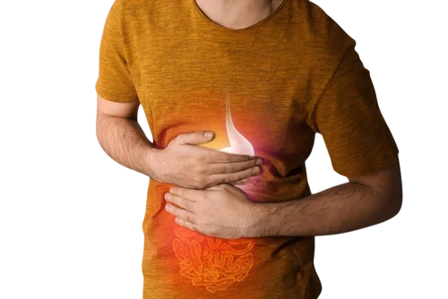 мужчина с гастритом желудка